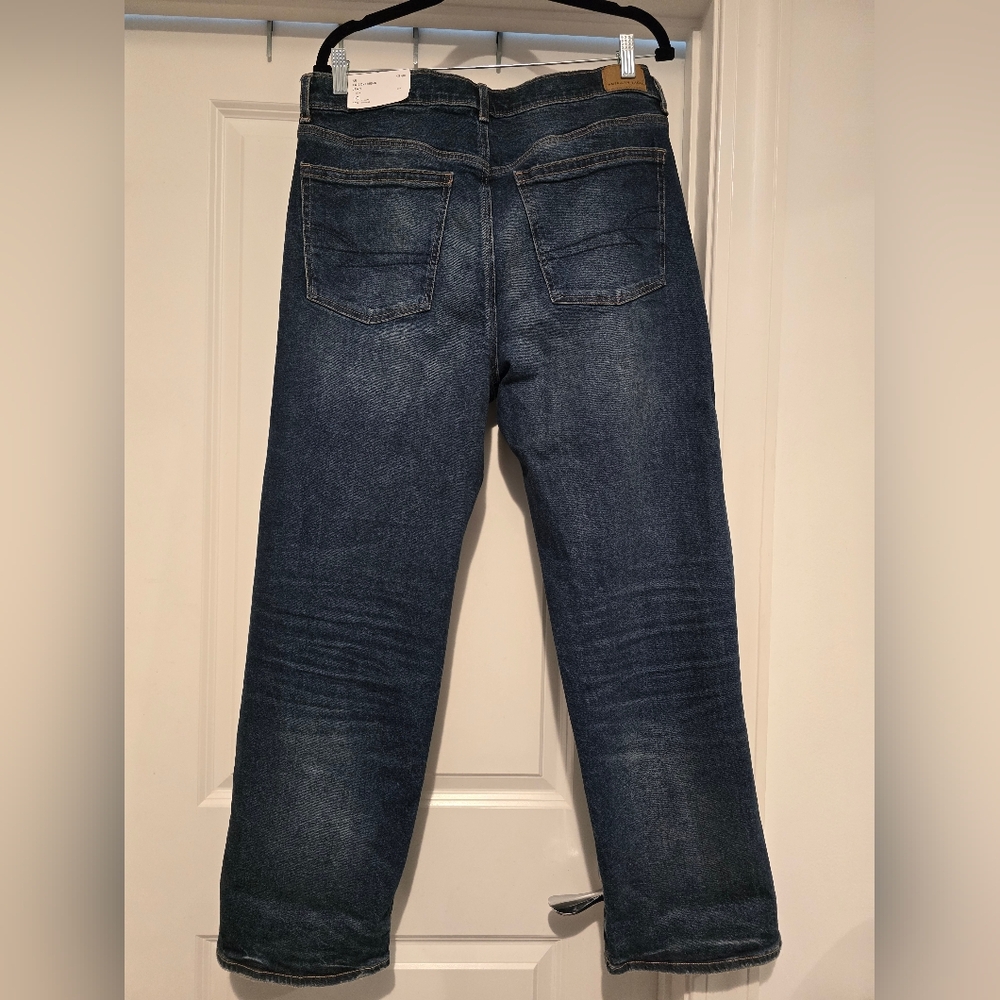 AE Ex-Boyfriend Jeans - Dark Blue AMERICAN EAGLE - Picture 3 of 3